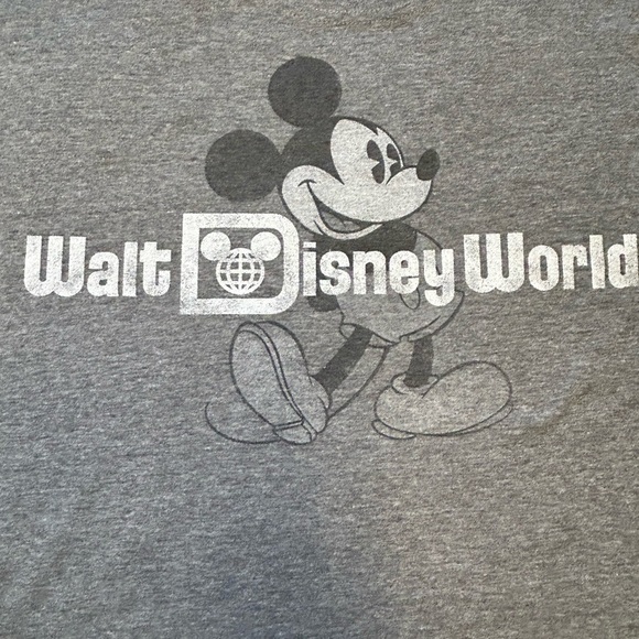 UNISEX WALT DISNEY WORLD MICKEY MOUSE GREY T-SHIRT, SIZE XL - Picture 6 of 6